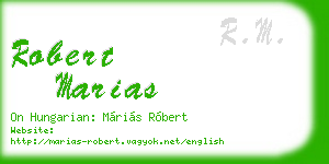 robert marias business card